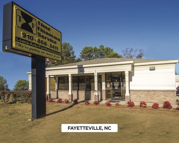 Exterior of Time Financing Service in Fayetteville, NC