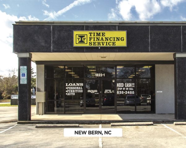 Exterior of Time Financing Service in New Bern, NC