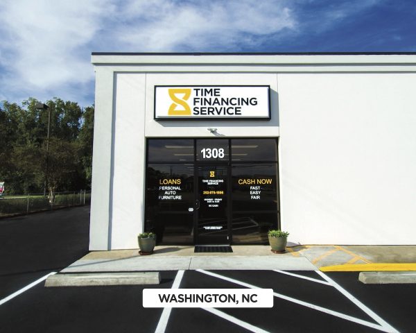 Exterior of Time Financing Service in Washington, NC