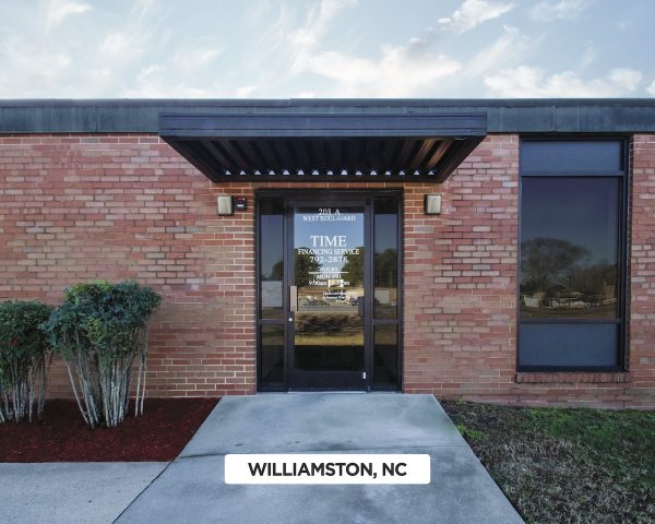 Exterior of Time Financing Service in Williamston, NC